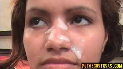 Tinka gets cum sa iyang nawong human sa anal sex